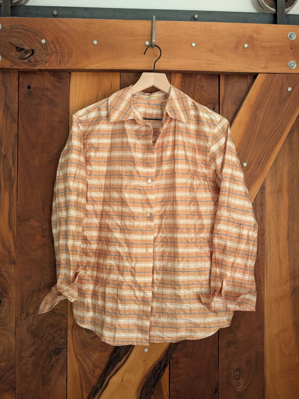 DONNI. Silk Button Down Shirt